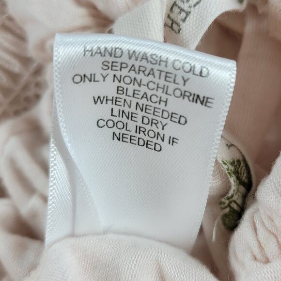 Chelsea & Violet Top Womens M Pink Collar Tie Ruffle Lace Trim Sleeveless Tank - Picture 9 of 12